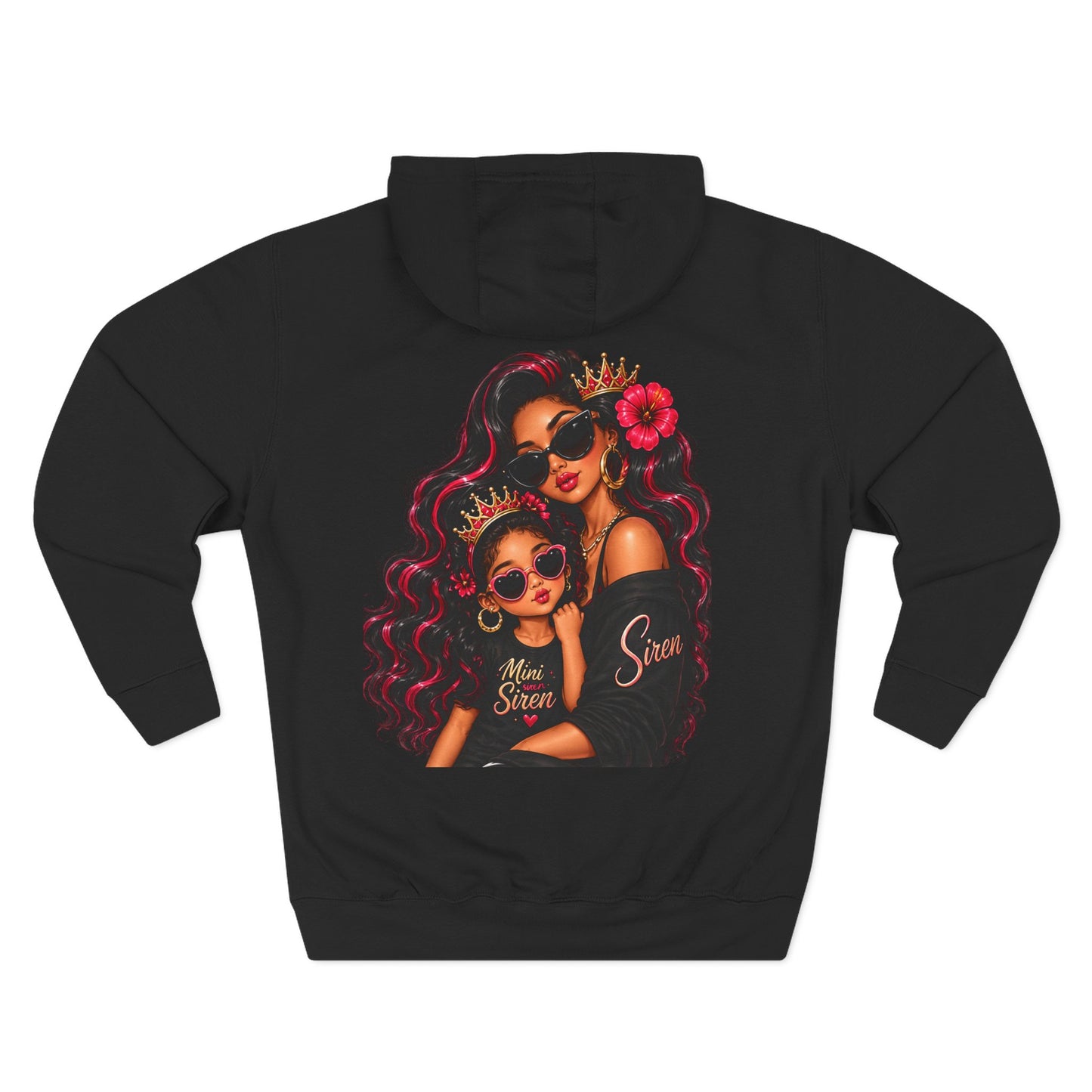 Mom and Mini Sirens Hoodie — Matching Mother-Daughter Graphic Pullover
