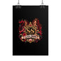 Little Sirens Rolled Poster — Vintage Mermaid Crest Wall Art