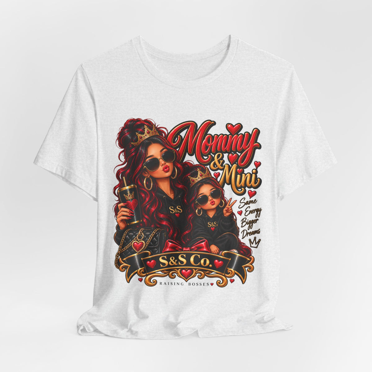 S&SCo Mommy & Mini red Graphic Tee — Matching Mother Daughter Shirt