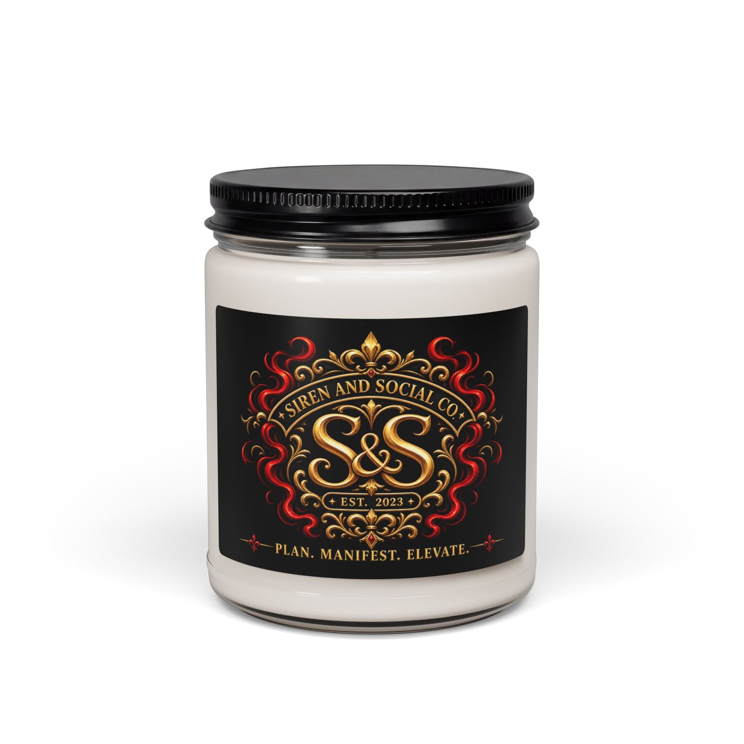 SirenandSocialCo Logo Candle