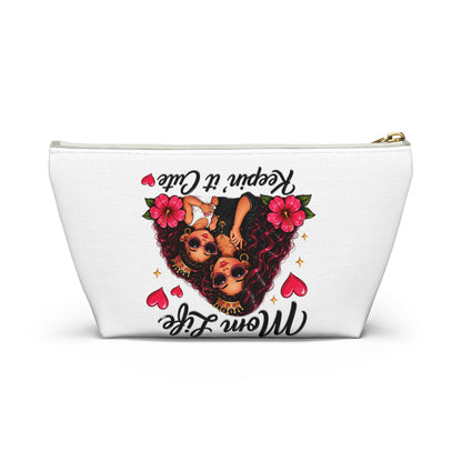"Mom Life Keepin' It Cute" Cosmetic Bag
