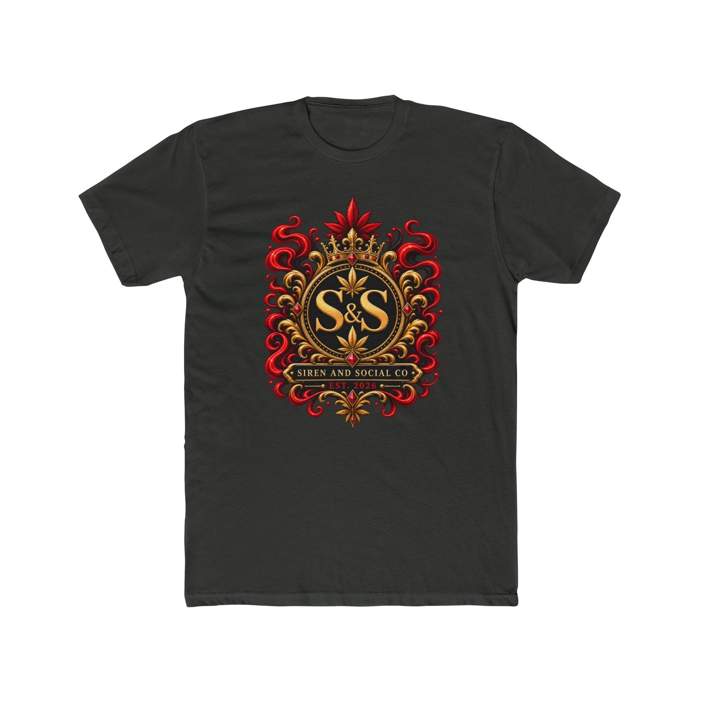 S&S Ornate Crest Tee — Vintage Heraldic Logo T-Shirt