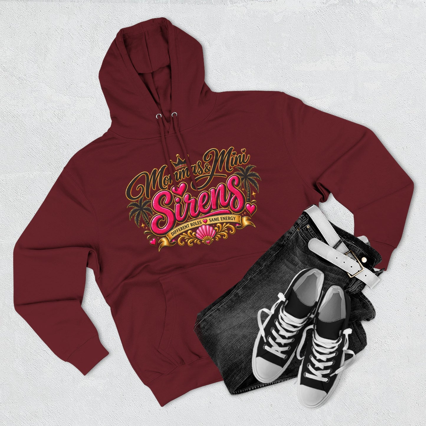 Mom and Mini Sirens Hoodie — Matching Mother-Daughter Graphic Pullover