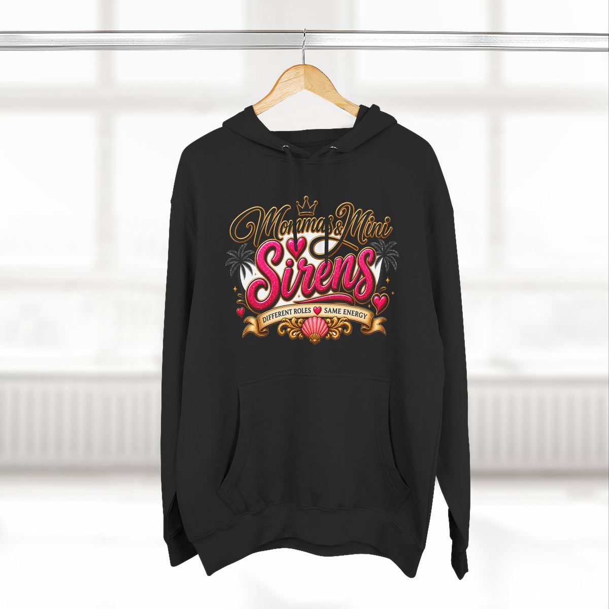 Mom and Mini Sirens Hoodie — Matching Mother-Daughter Graphic Pullover