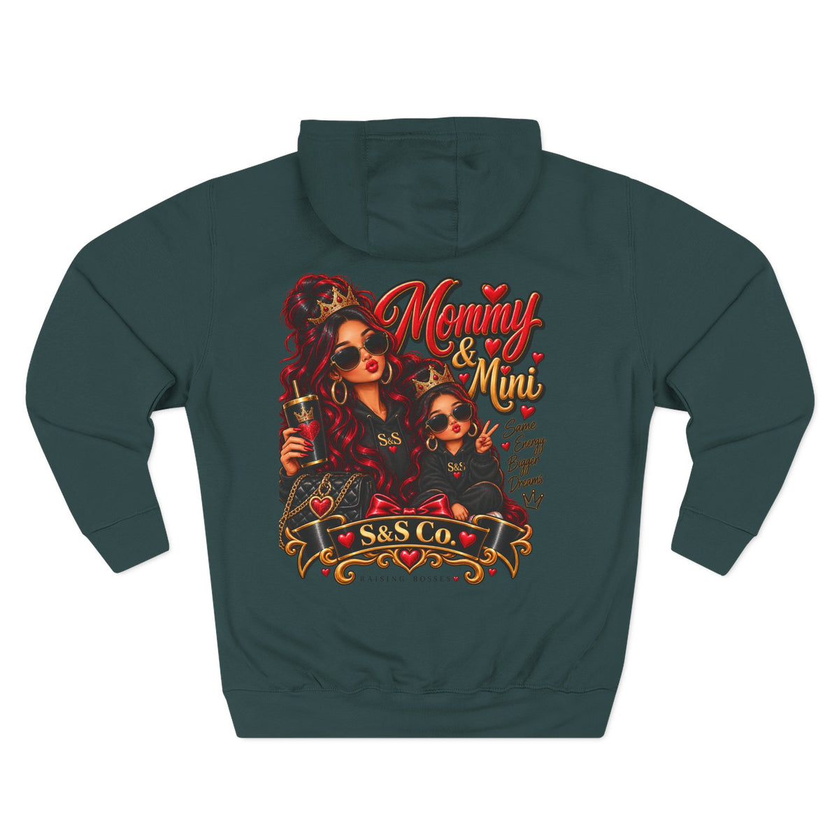 Mom and Mini Sirens Hoodie — Matching Mother-Daughter Graphic Pullover