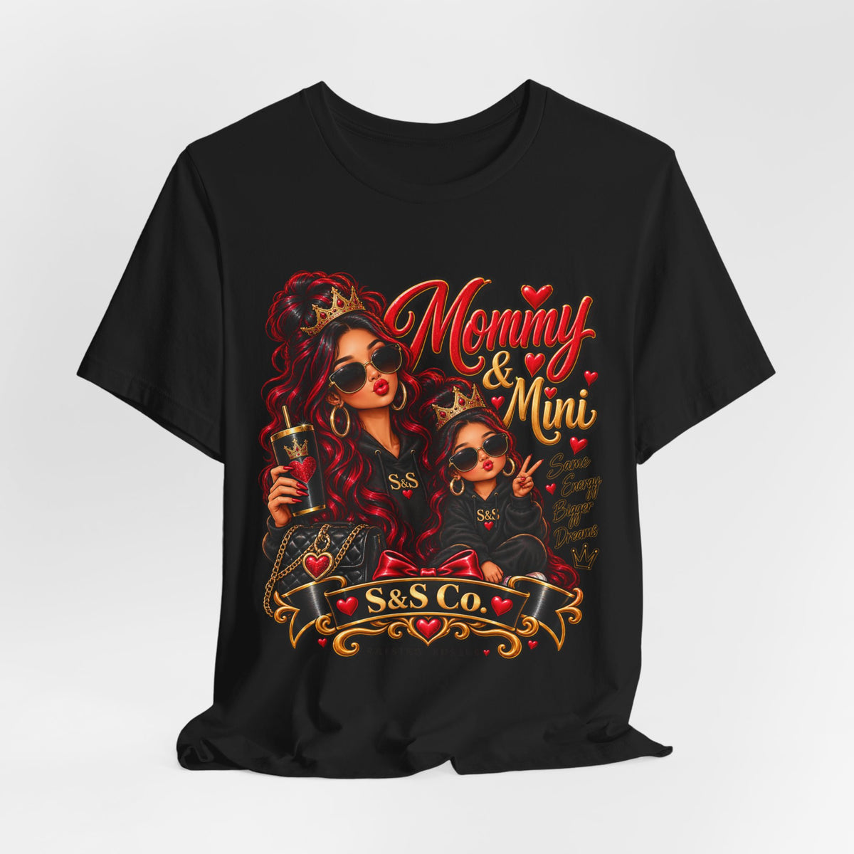 S&SCo Mommy & Mini red Graphic Tee — Matching Mother Daughter Shirt