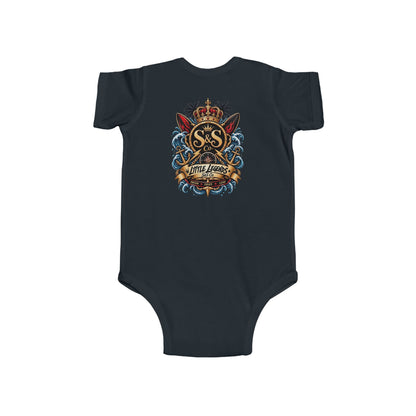 "Little Legends" Tropical Crest Baby Onesie