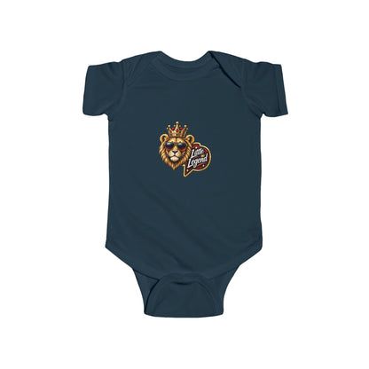 Little King "Stay Royal" Crowned Lion Baby Onesie
