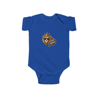 Little King "Stay Royal" Crowned Lion Baby Onesie