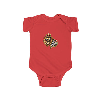 Little King "Stay Royal" Crowned Lion Baby Onesie