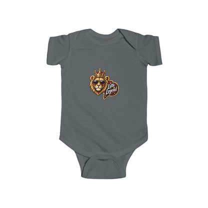 Little King "Stay Royal" Crowned Lion Baby Onesie