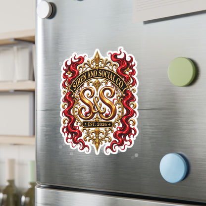 Siren and Social Co Logo Kiss-Cut Vinyl Decals
