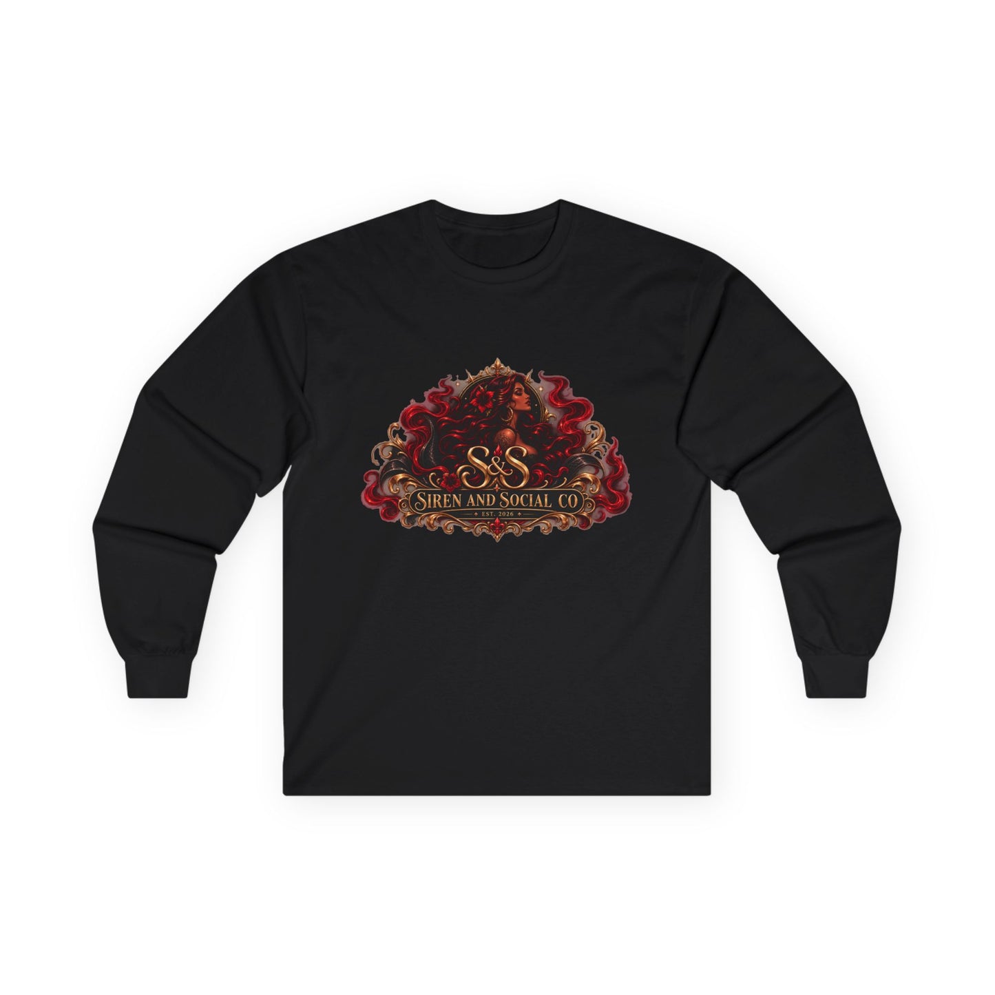 Long Sleeve Tee — 'She Is Not Silent' Afro Hair Graphic
