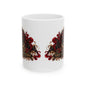 Siren Queen Ceramic Mug — Red Gothic Mermaid Coffee Cup (11oz/15oz)