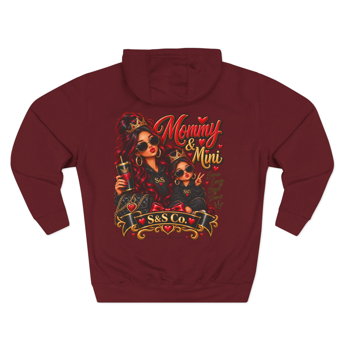 Mom and Mini Sirens Hoodie — Matching Mother-Daughter Graphic Pullover