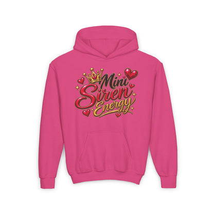 Youth Hoodie — "Mini Siren Energy" Graphic Pullover (Momma’s Mini Sirens)