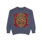 Siren & Social Co. Crewneck Sweatshirt — Vintage Gold & Red Crest