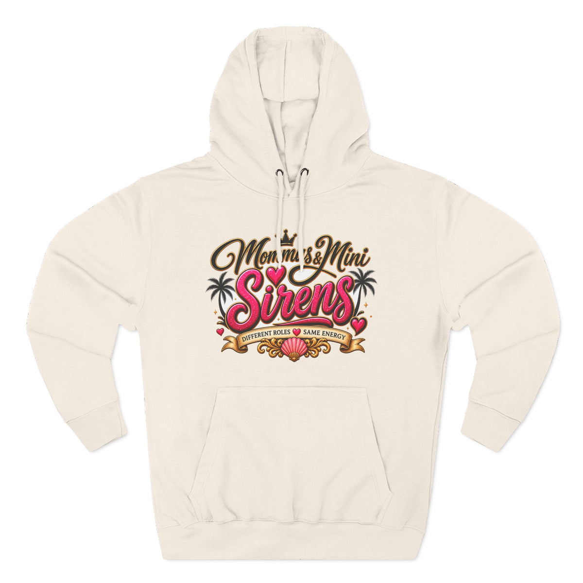 Mom and Mini Sirens Hoodie — Matching Mother-Daughter Graphic Pullover