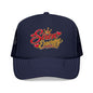 Siren Energy Trucker Hat — Glitter Script Crown Design