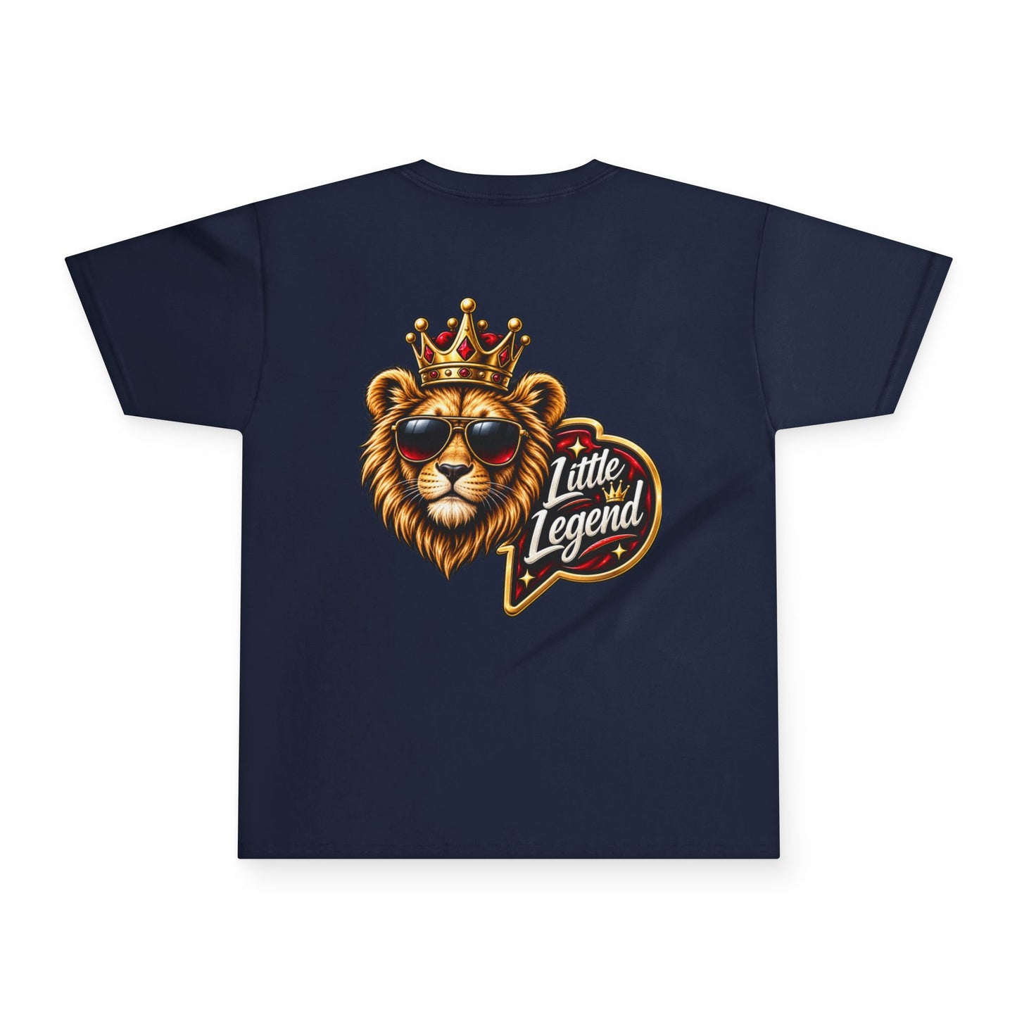 Kids 'Little Legend' Lion Tee – Crowned King Graphic Youth Shirt