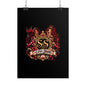 Little Sirens Rolled Poster — Vintage Mermaid Crest Wall Art