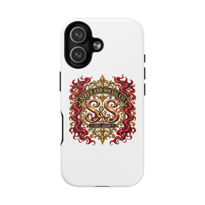 Tough Magnetic Phone Case — 'Siren and Socials' Crest Design