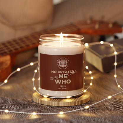 Candle — "No Greater He Who" 9oz Scented Soy Candle