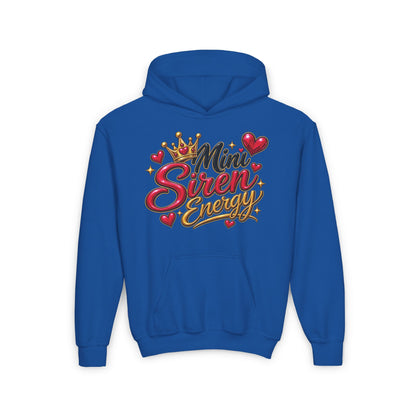 Youth Hoodie — "Mini Siren Energy" Graphic Pullover (Momma’s Mini Sirens)