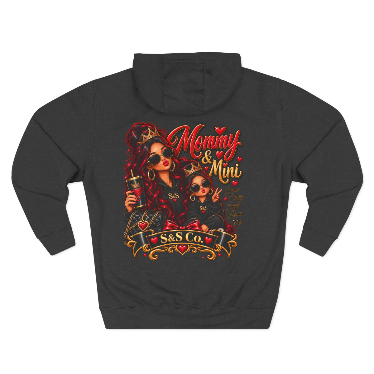 Mom and Mini Sirens Hoodie — Matching Mother-Daughter Graphic Pullover