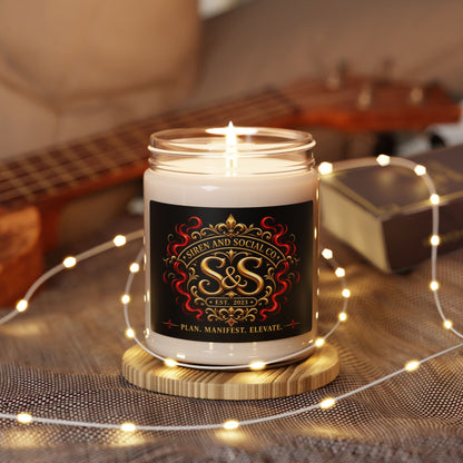 SirenandSocialCo Logo Candle