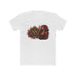 Gothic Siren Graphic Tee — Red Rose Woman Crest T‑Shirt