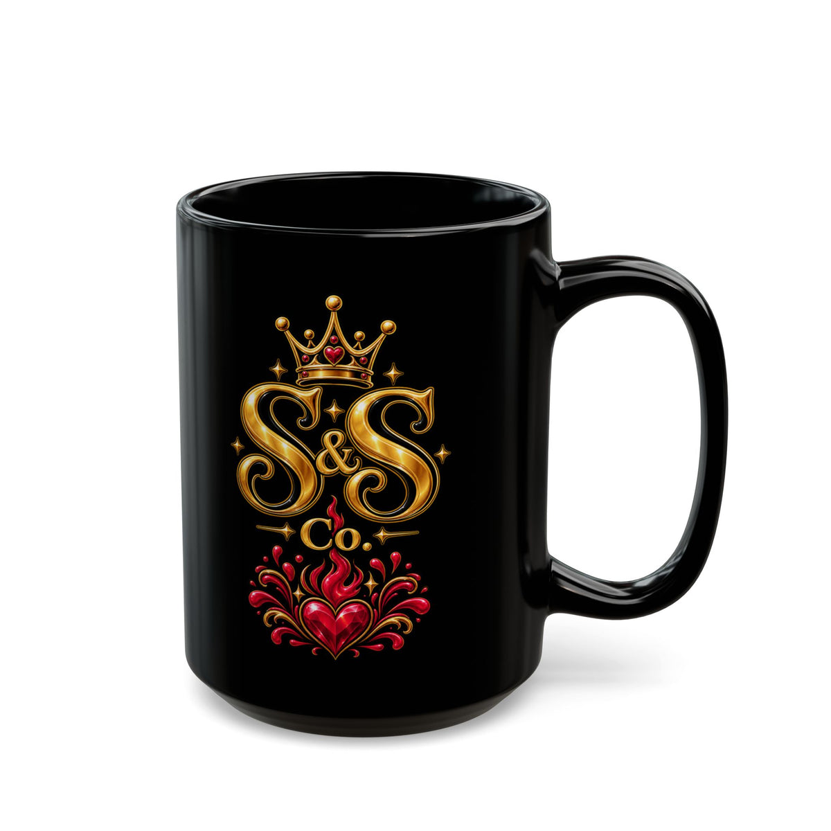 S&S Co. Gold&Pink Coffee Cup (11oz/15oz)