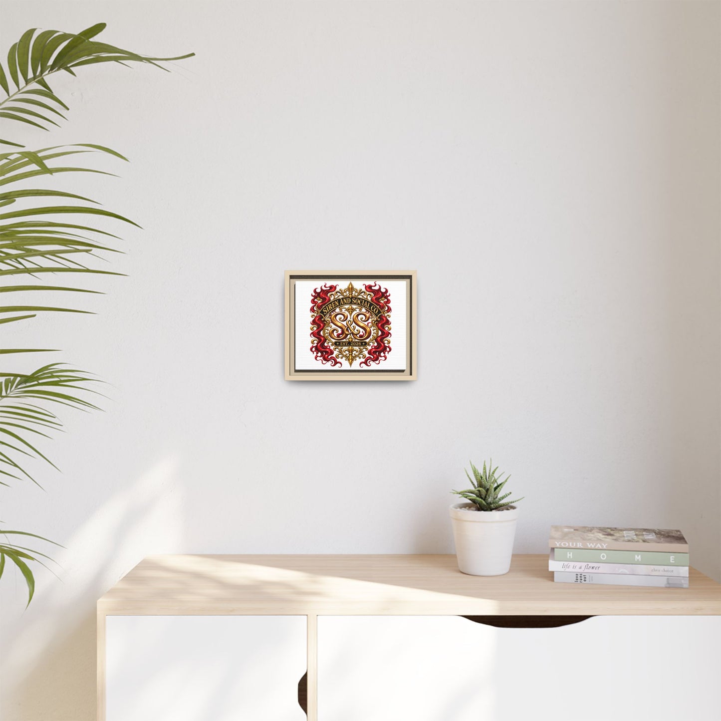 Siren & Social Co. Emblem Matte Canvas (Framed)