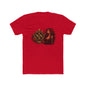 Gothic Siren Graphic Tee — Red Rose Woman Crest T‑Shirt