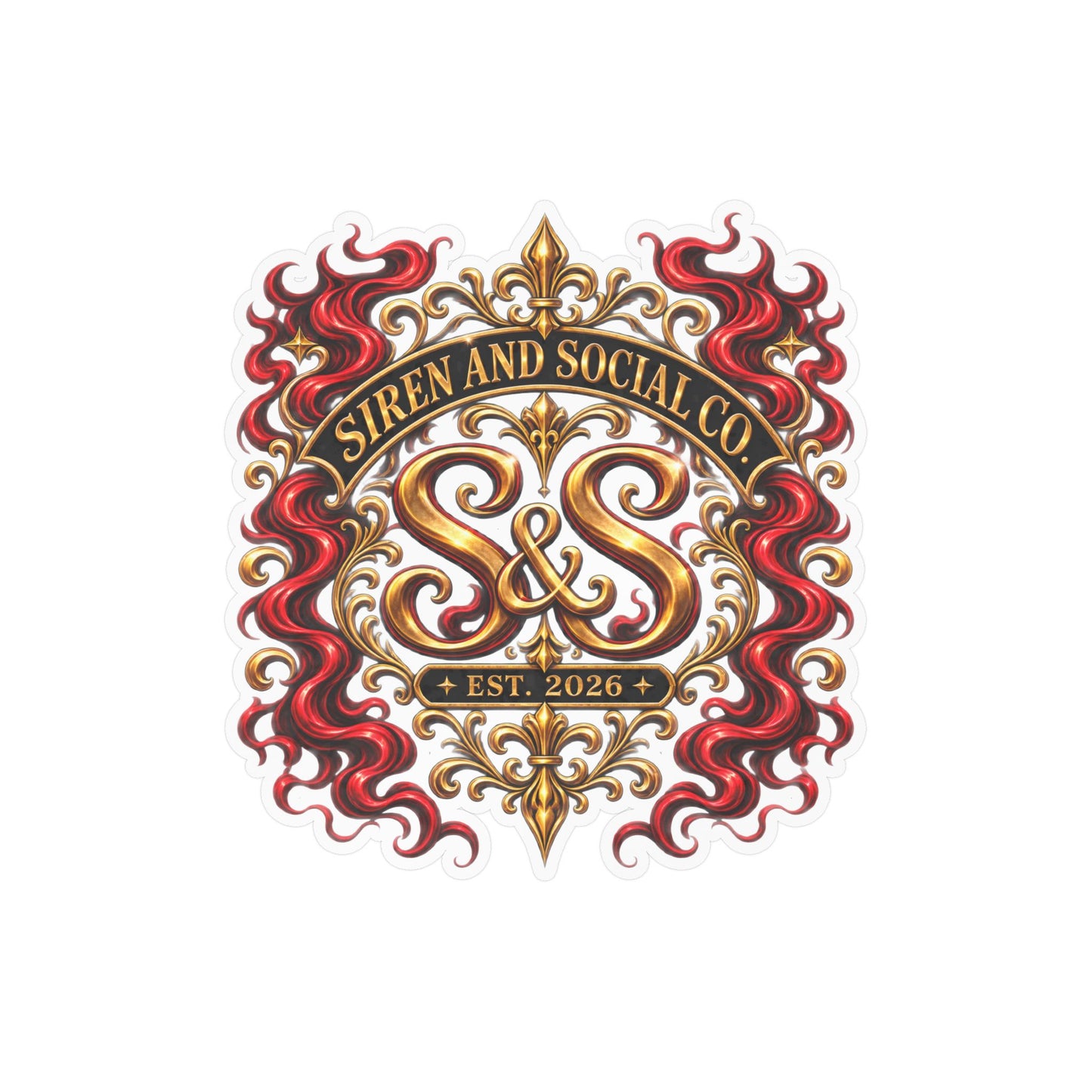Siren and Social Co Logo Kiss-Cut Vinyl Decals