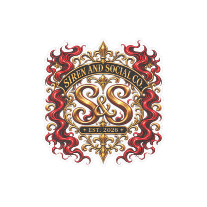 Siren and Social Co Logo Kiss-Cut Vinyl Decals