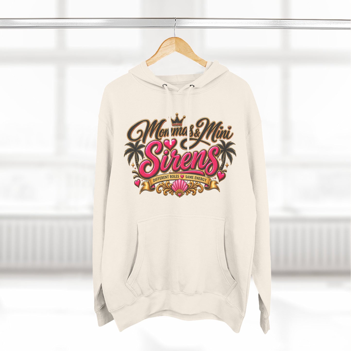 Mom and Mini Sirens Hoodie — Matching Mother-Daughter Graphic Pullover
