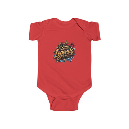 "Little Legends" Tropical Crest Baby Onesie