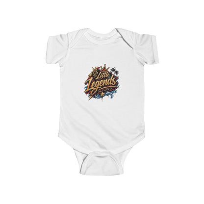 "Little Legends" Tropical Crest Baby Onesie