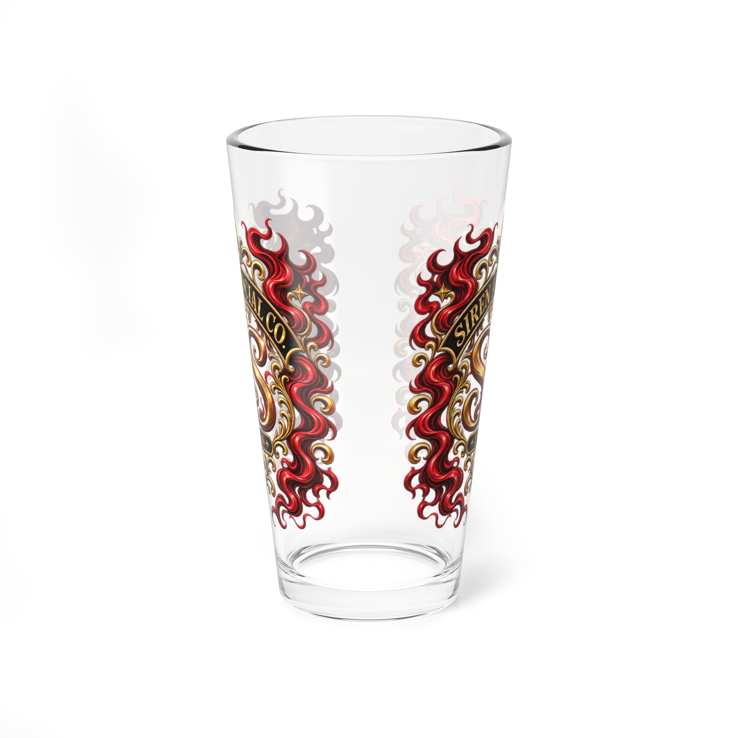 Our Brand logo now on a Mixing glass.