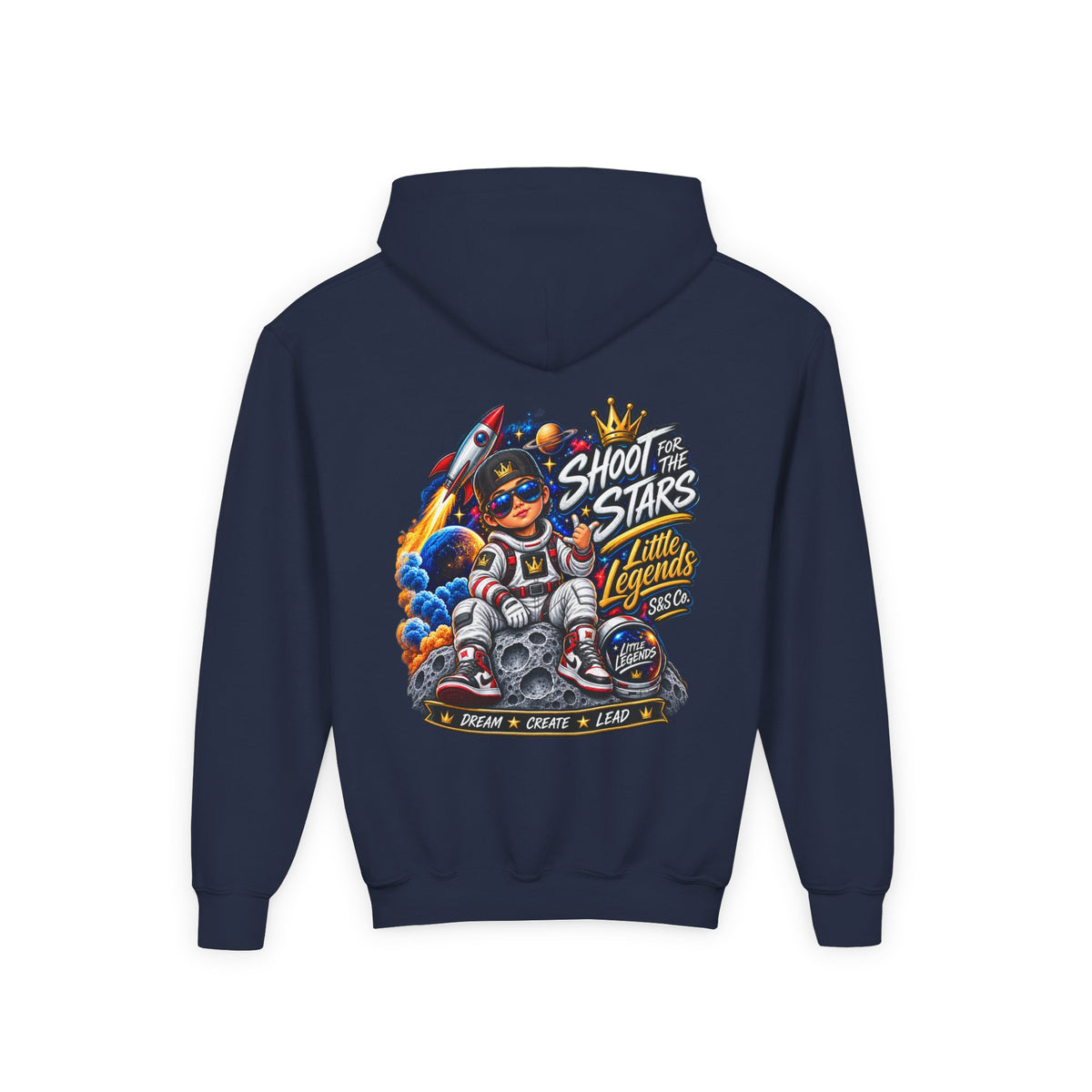 'Shoot for the Stars' Little Legends Graphic Hooded Sweatshirt