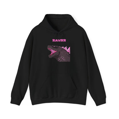 Godzilla Roar Hoodie — Retro Neon Kaiju Sweatshirt
