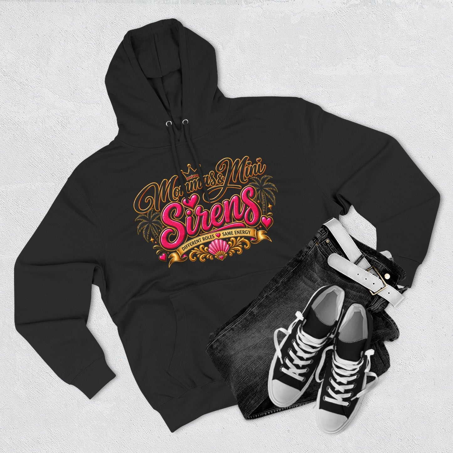 Mom and Mini Sirens Hoodie — Matching Mother-Daughter Graphic Pullover