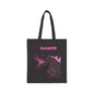 Dinosaur 'RAWRR' Canvas Tote Bag — Cute Pink Godzilla Shopper