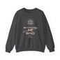 Crewneck Sweatshirt — "No Greater He Who" Inspirational Christian Quote