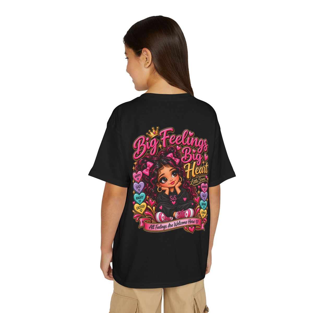 "Big Feelings Big Heart" Little Siren Graphic Tee