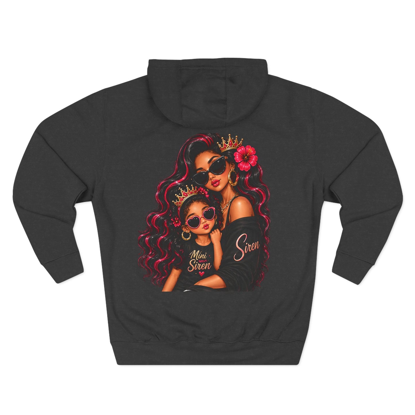 Mom and Mini Sirens Hoodie — Matching Mother-Daughter Graphic Pullover