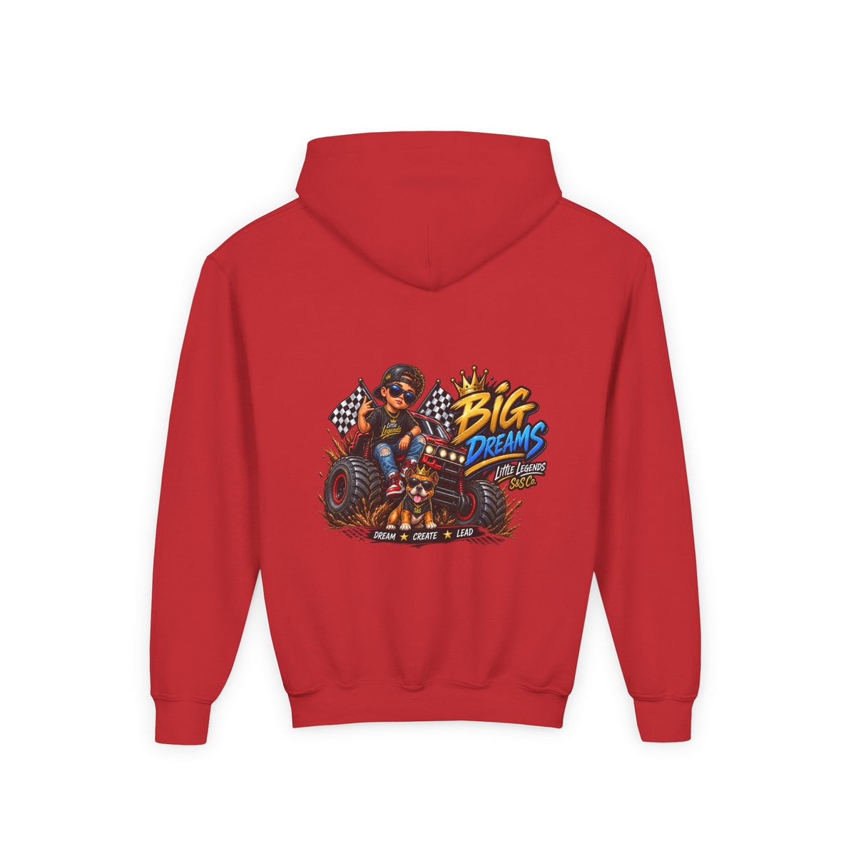 Youth Little Legends Hoodie - "Big Dreams" Monster Truck Pullover