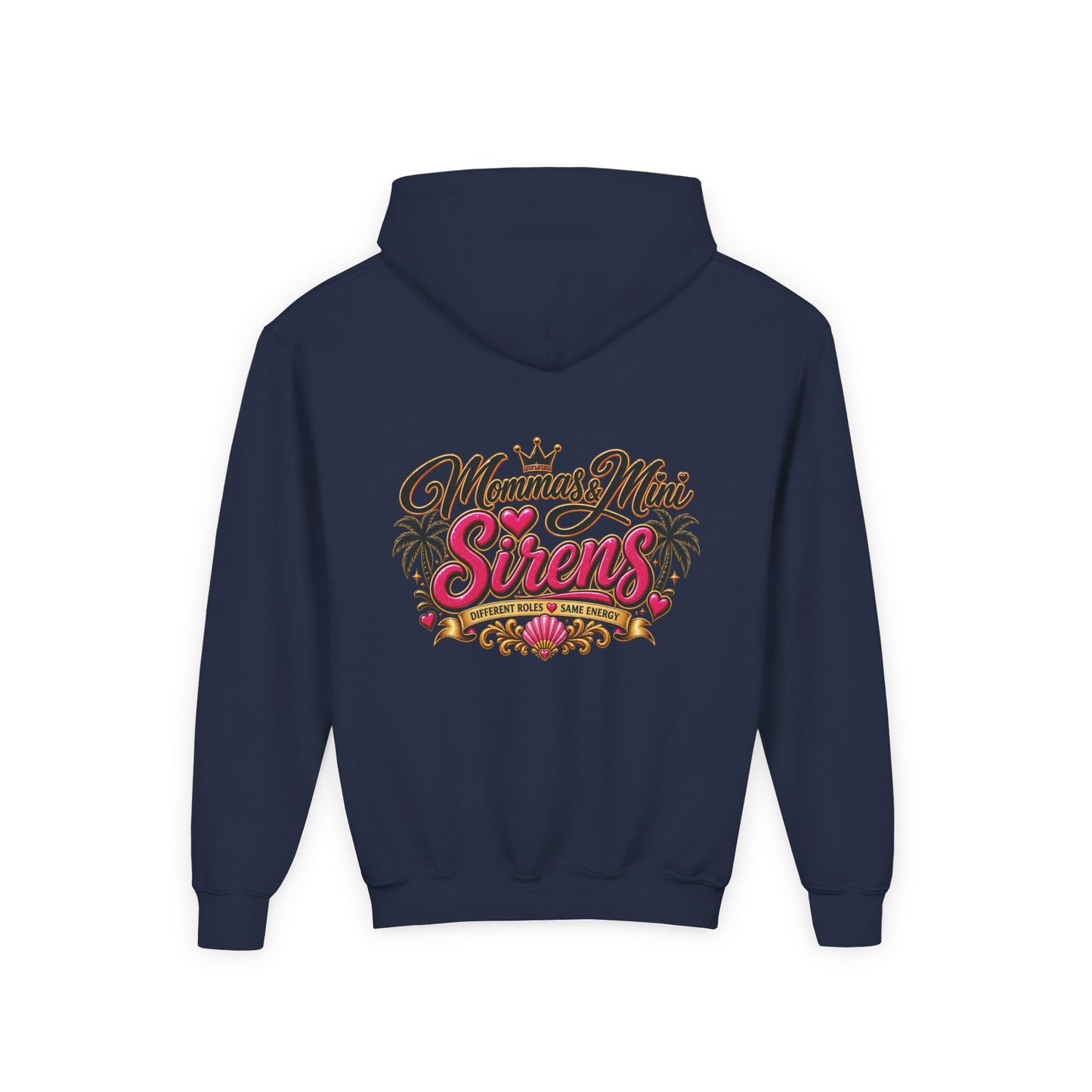 Youth Hoodie — "Mini Siren Energy" Graphic Pullover (Momma’s Mini Sirens)