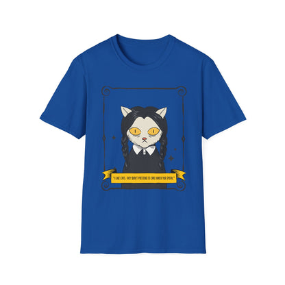 Mystic Cat Witch T‑Shirt — Yellow‑Eyed Wedneday Vibe Graphic Tee